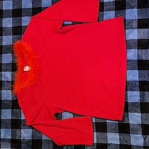 Vintage.  Made in USA. C.O.C.- USA. 100% polyester.  Women's size 1XL.